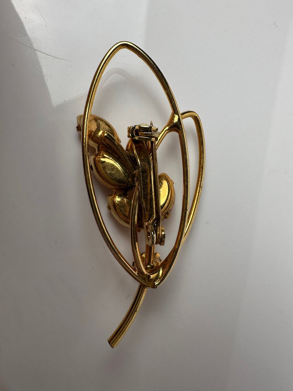 Amber Cluster Brooch